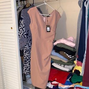 Mid length pink dress